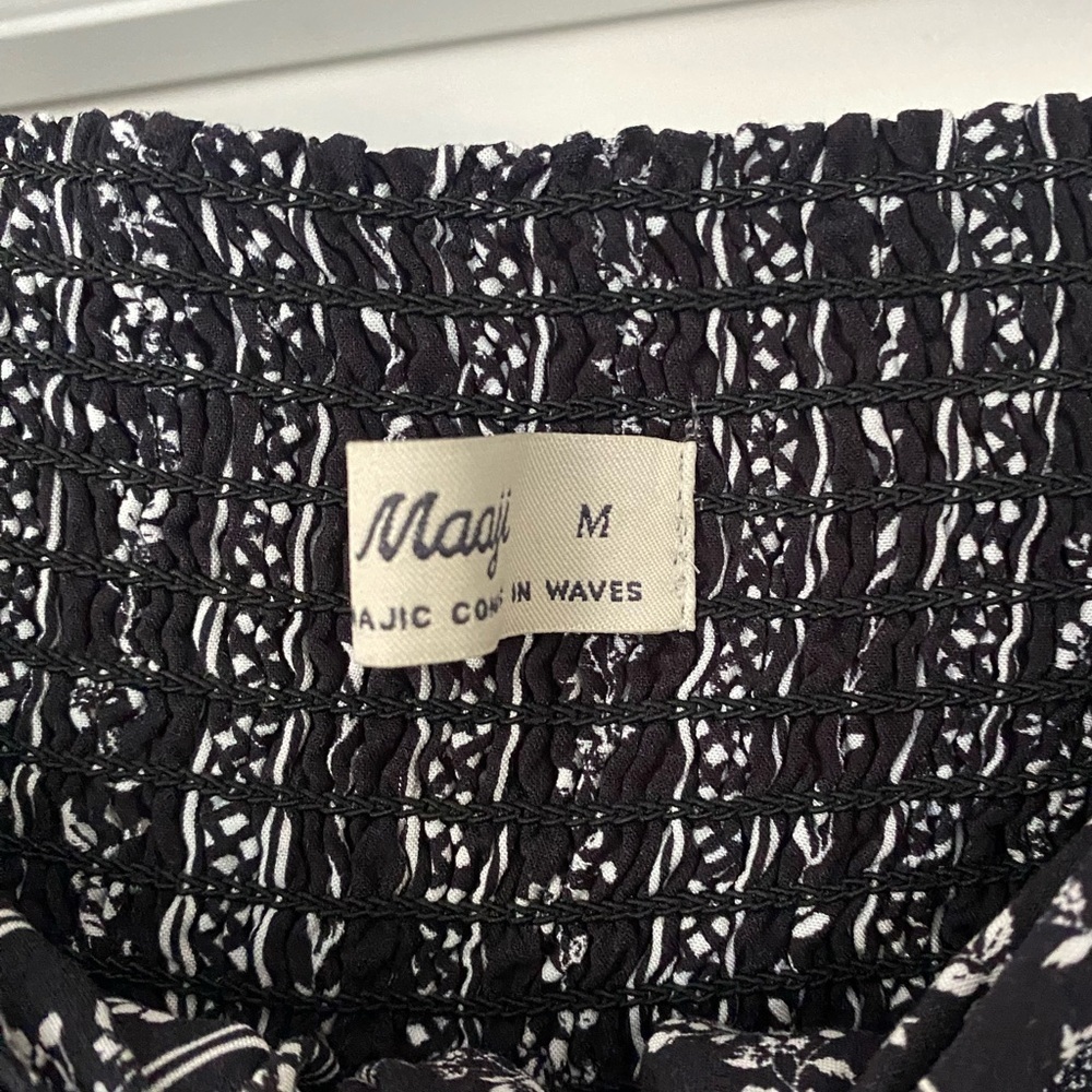 Maaji Convertible Black and White Halter Jumpsuit - Picture 5 of 6